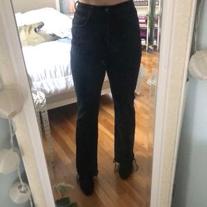 Free people stretchy black jeans